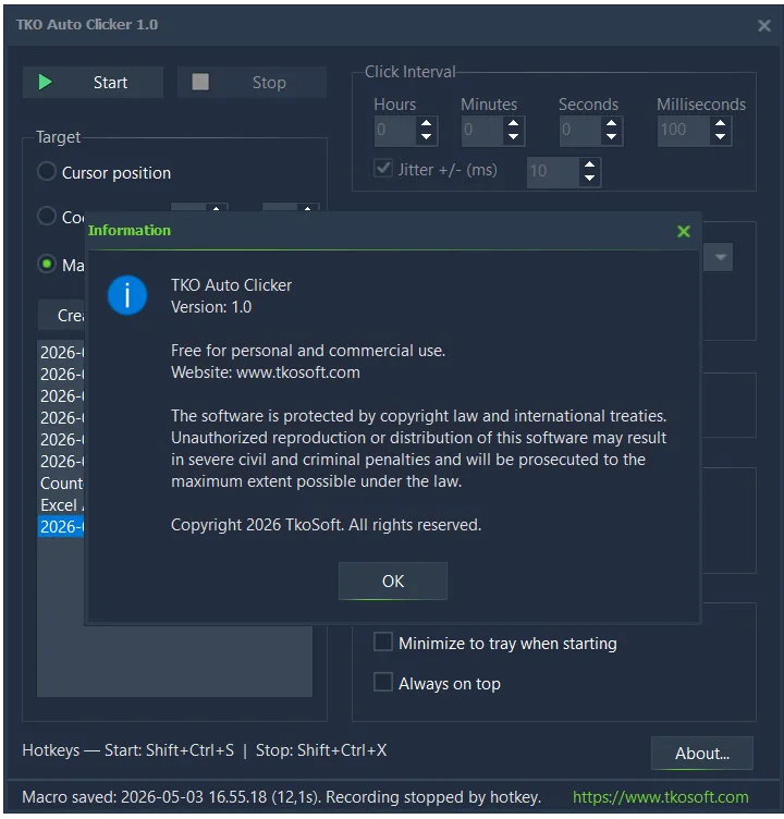 TKO Auto Clicker 2.0